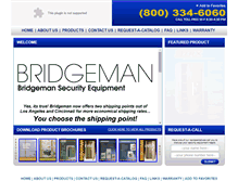 Tablet Screenshot of bridgemansecurity.com